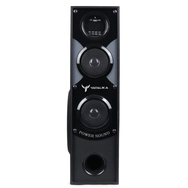 yatalika 5003 tower speaker 100 w bluetooth tower speaker (black, 2.1 channel)