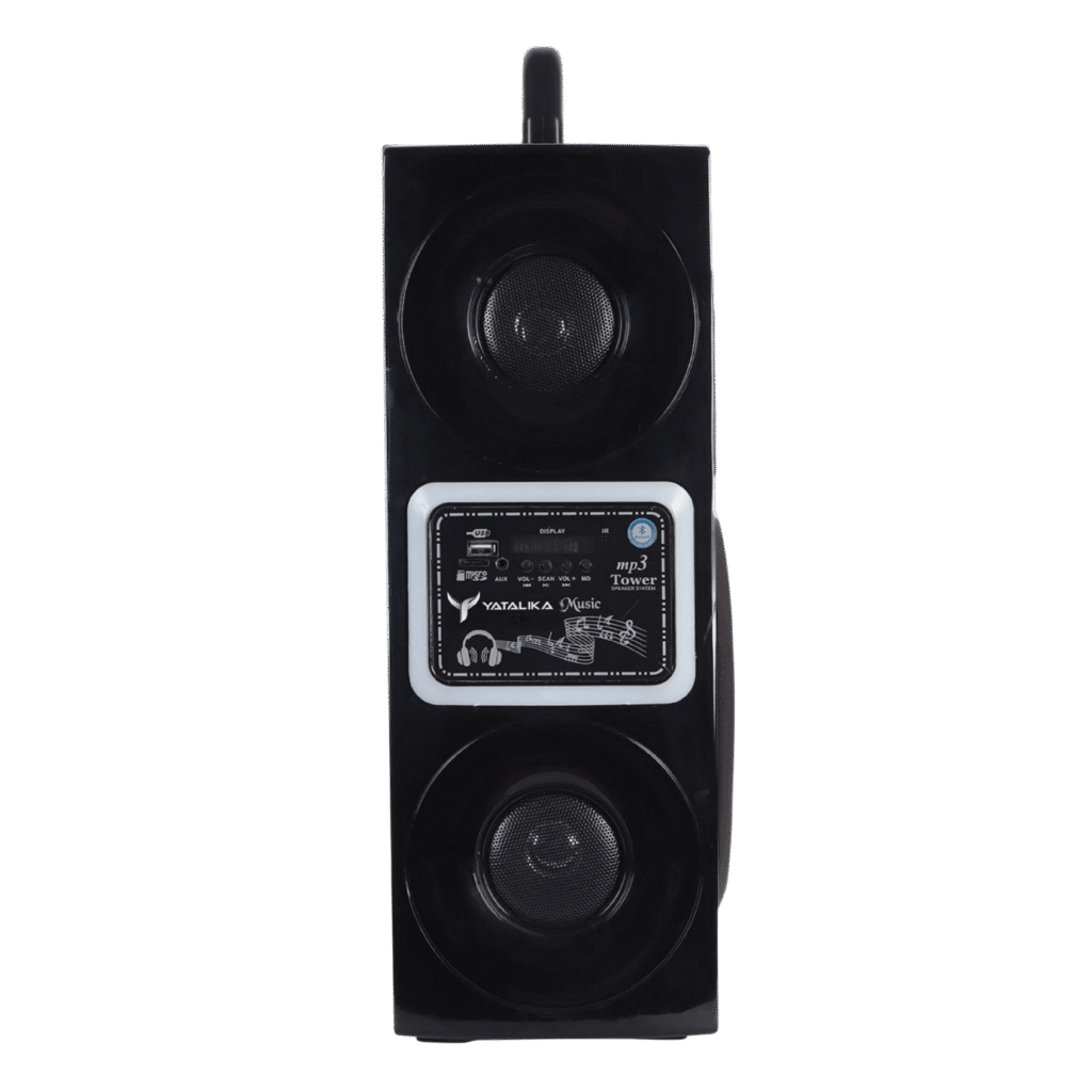 boxer90w bluetooth tower speaker (2.1 channel, black) wireless mic, fm, usb, aux, remote control home theater & karaoke ready 2