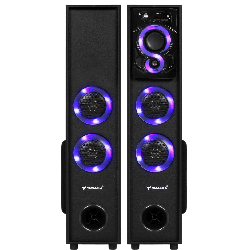 Shop Premium YATALIKA 180W High-Bass Tower Speaker with Bluetooth, AUX, and USB Support (Black) by Yatalika