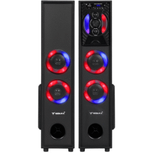 YT-800 180W Bluetooth Tower Speaker front view in black